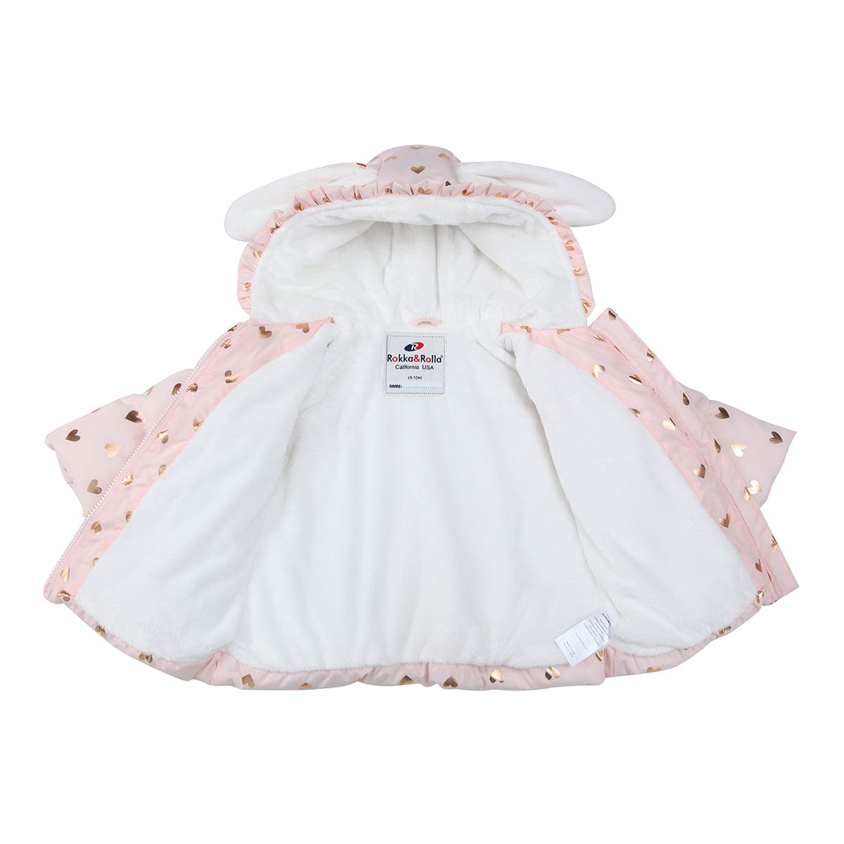 Toddler Girls' Soft Fur Hooded Puffer Jacket Baby & Toddler Outerwear Rokka & Rolla