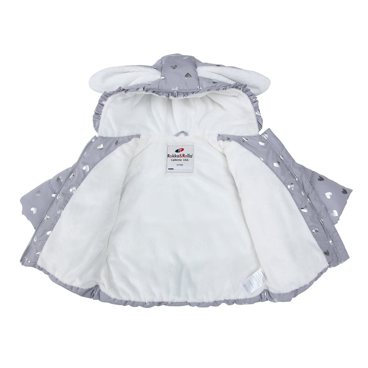 Toddler Girls' Soft Fur Hooded Puffer Jacket Baby & Toddler Outerwear Rokka & Rolla