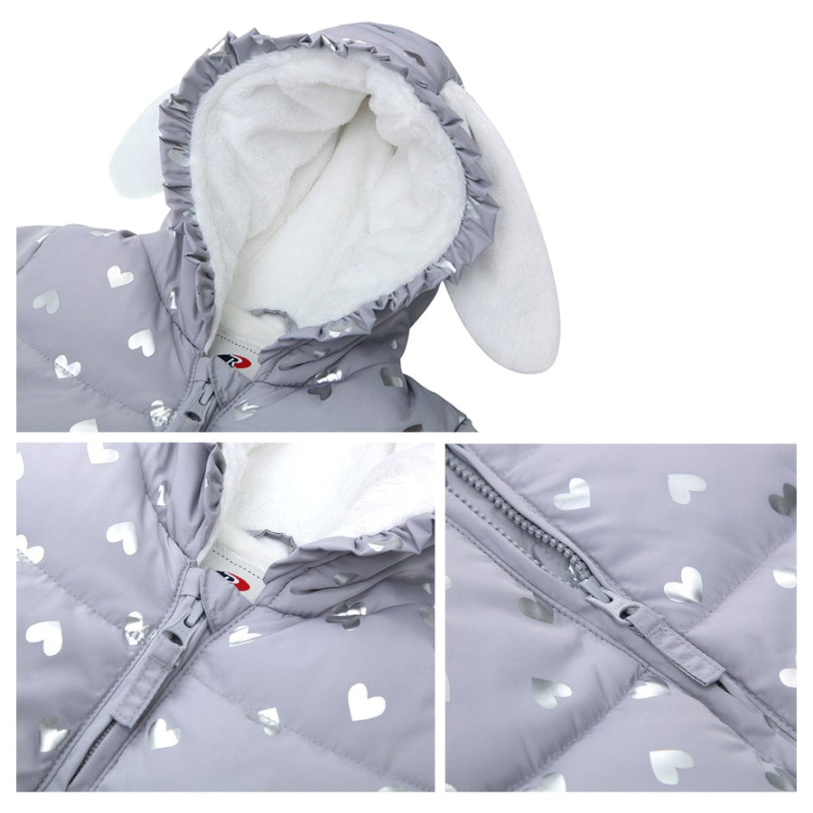 Toddler Girls' Soft Fur Hooded Puffer Jacket Rokka & Rolla