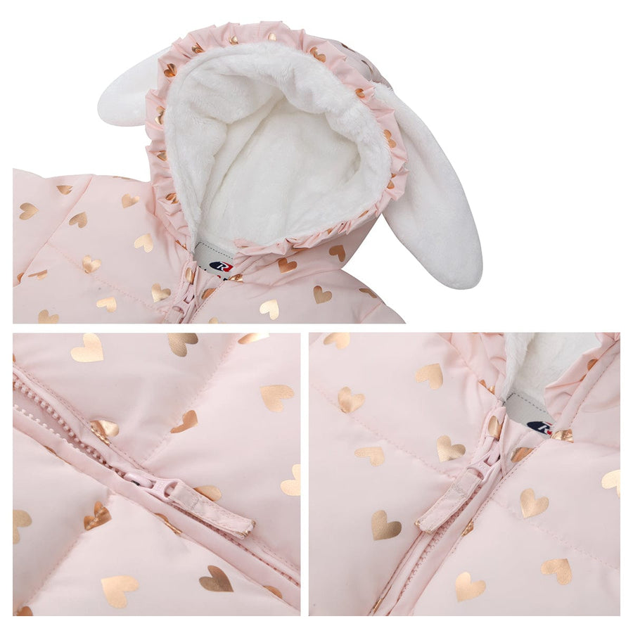 Toddler Girls' Soft Fur Hooded Puffer Jacket Rokka & Rolla
