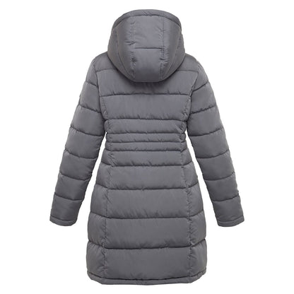 Women's Heavy Long Puffer Jacket Winter Coat Rokka & Rolla