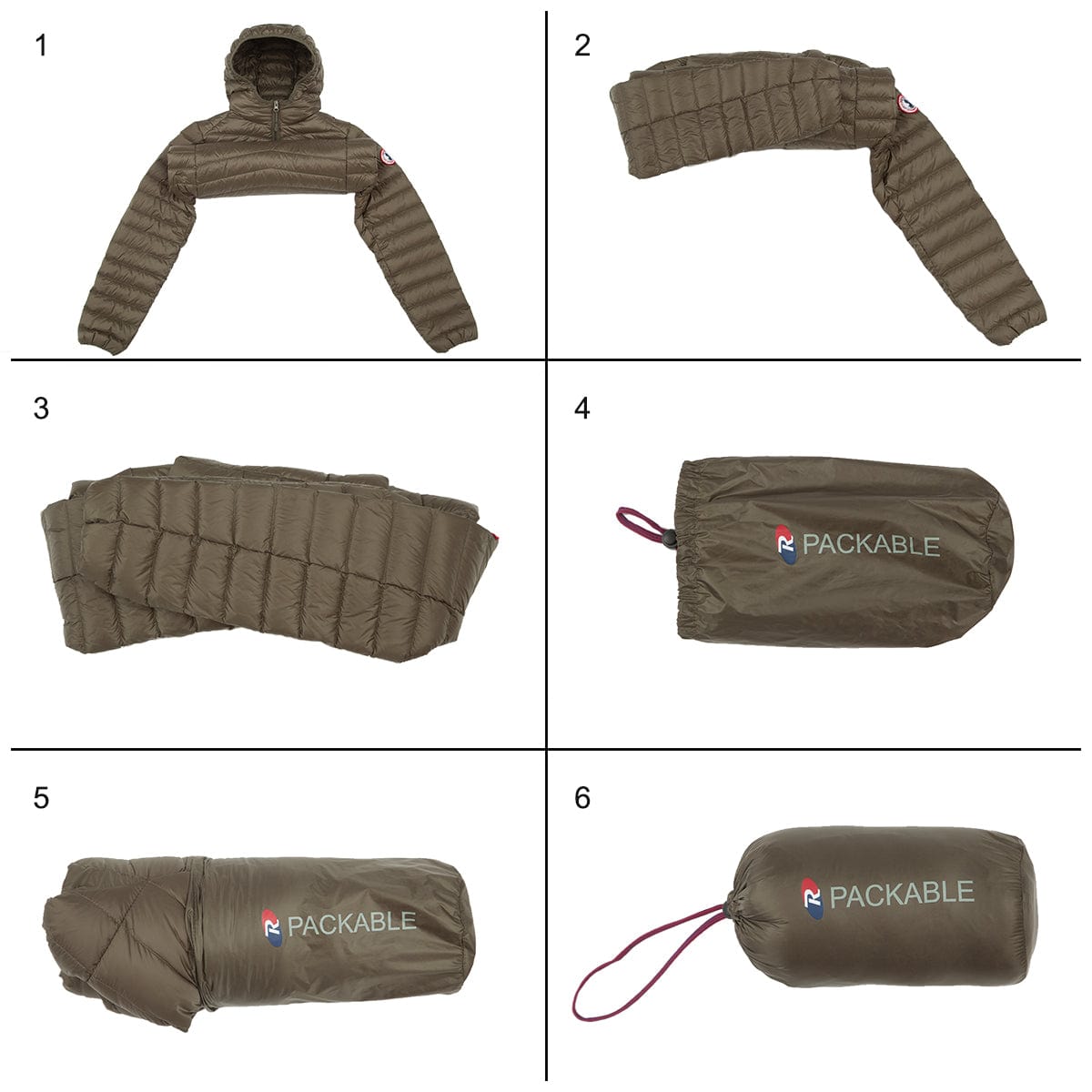 Women's Ultra Light Packable Down Puffer Jacket Rokka & Rolla