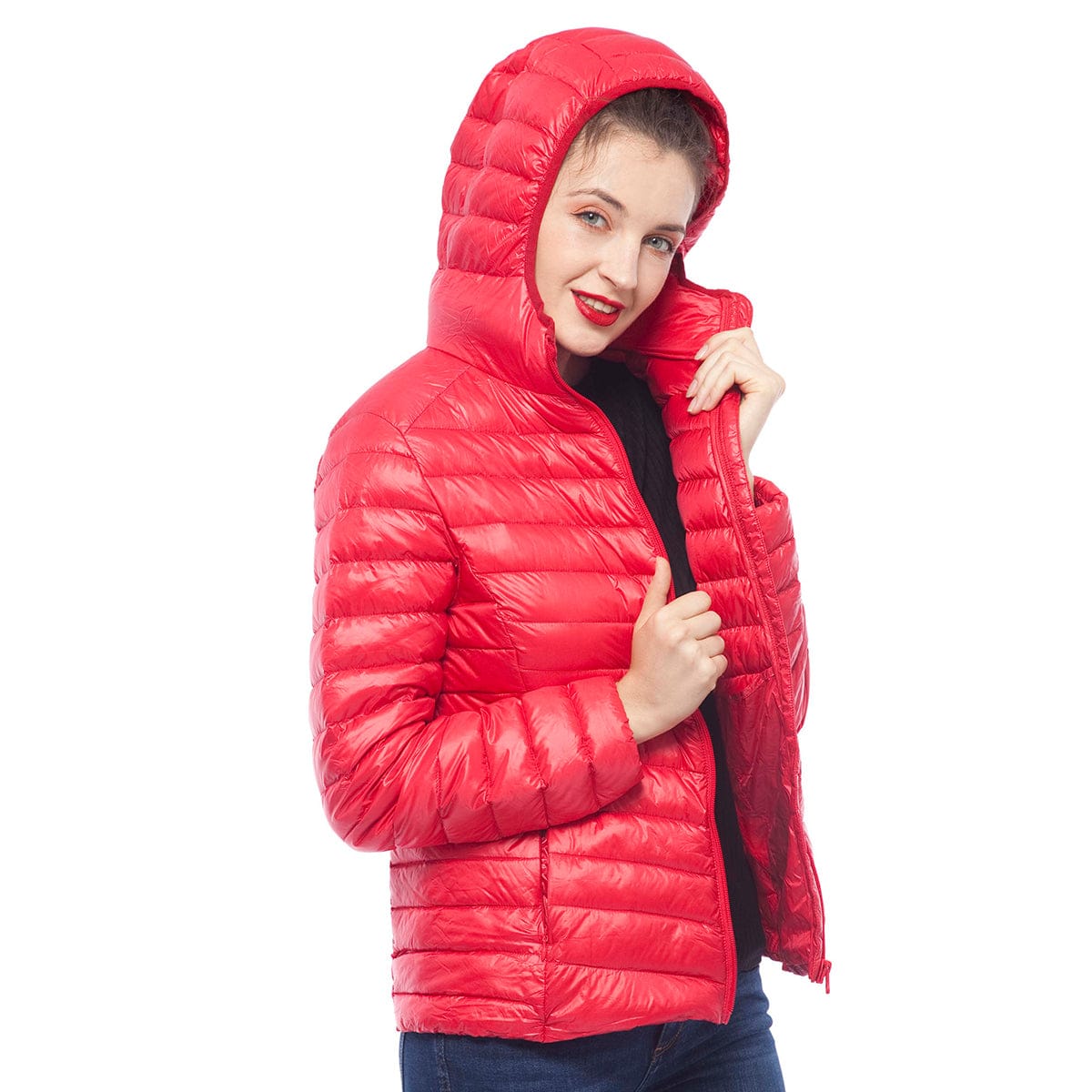 Women's Ultra Light Packable Down Puffer Jacket Rokka & Rolla