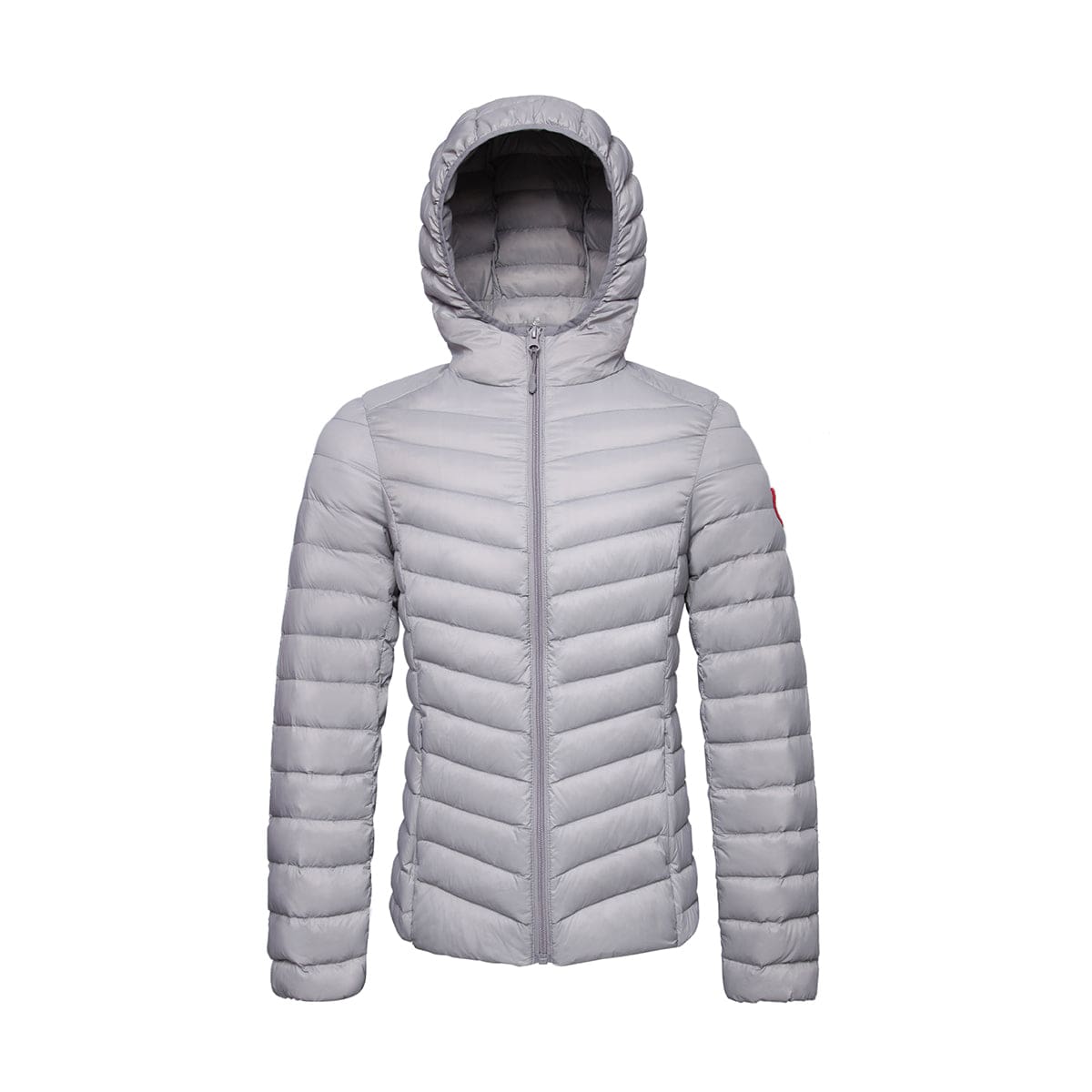 Women's Ultra Light Packable Down Puffer Jacket S (4-6) / Light Gray Rokka & Rolla