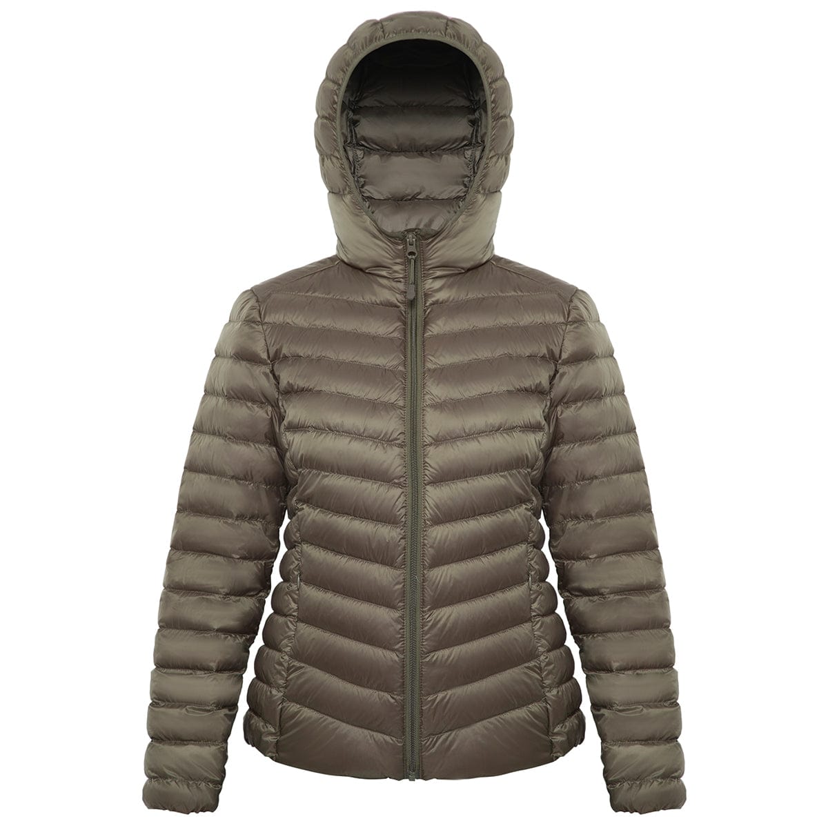Women's Ultra Light Packable Down Puffer Jacket S (4-6) / Olive Rokka & Rolla