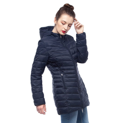 Women's Ultra Light Packable Long Puffer Jacket Rokka & Rolla