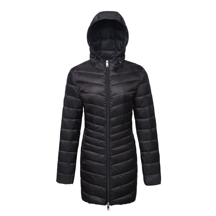 Buy Mineral Women's Long Black Jacket at Amazon.in