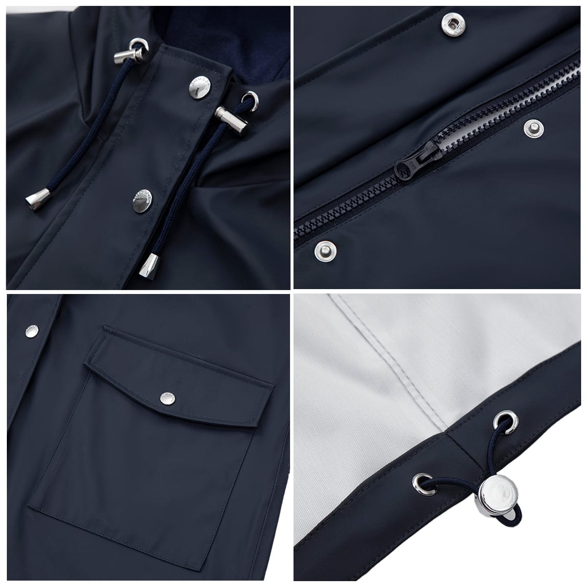 Women's Waterproof Rubber Slicker Rain Jacket Rain Suits Rokka & Rolla