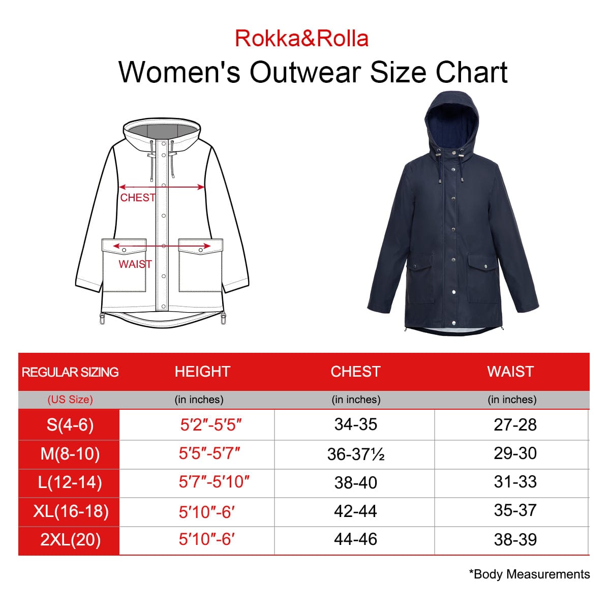 Women's Waterproof Rubber Slicker Rain Jacket Rain Suits Rokka & Rolla